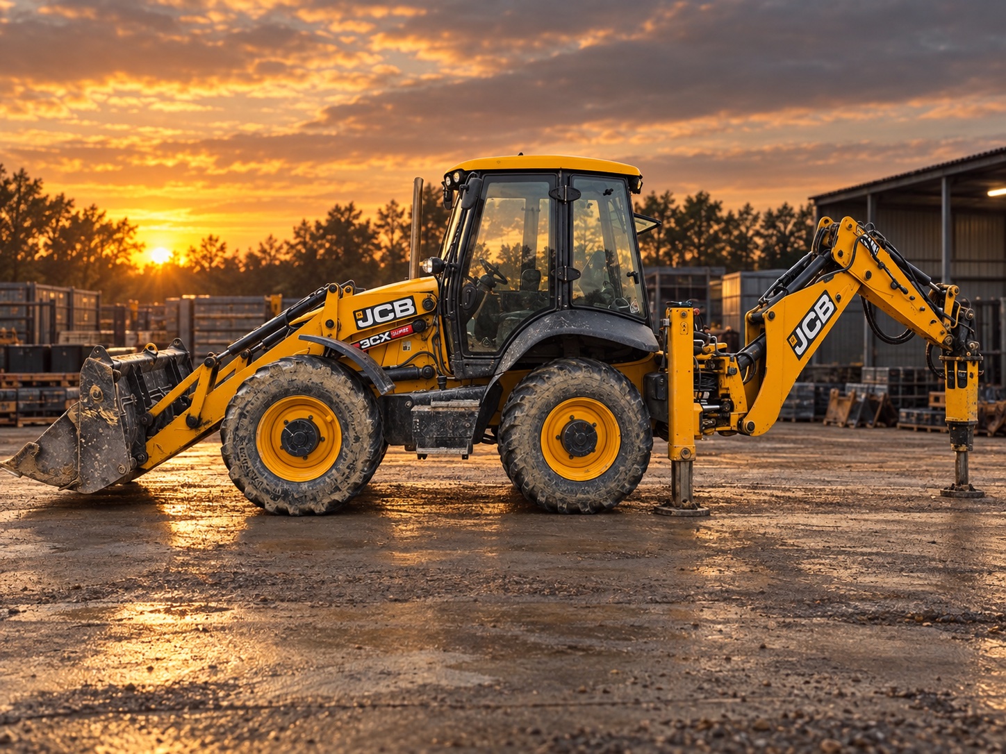 JCB 3CX Super — визуализация модели