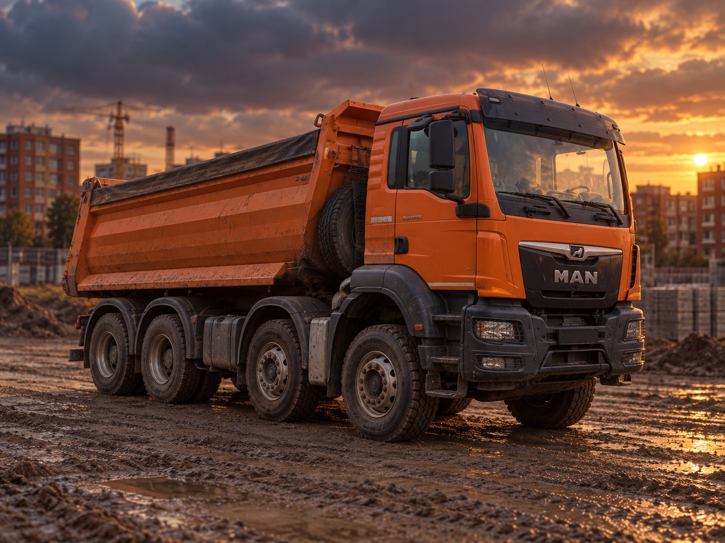 MAN TGS 8×4 — визуализация модели