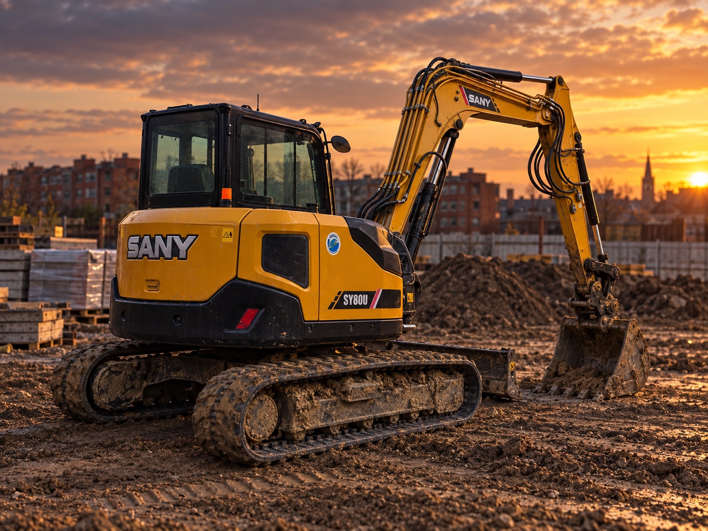 Sany SY80U, вид 2