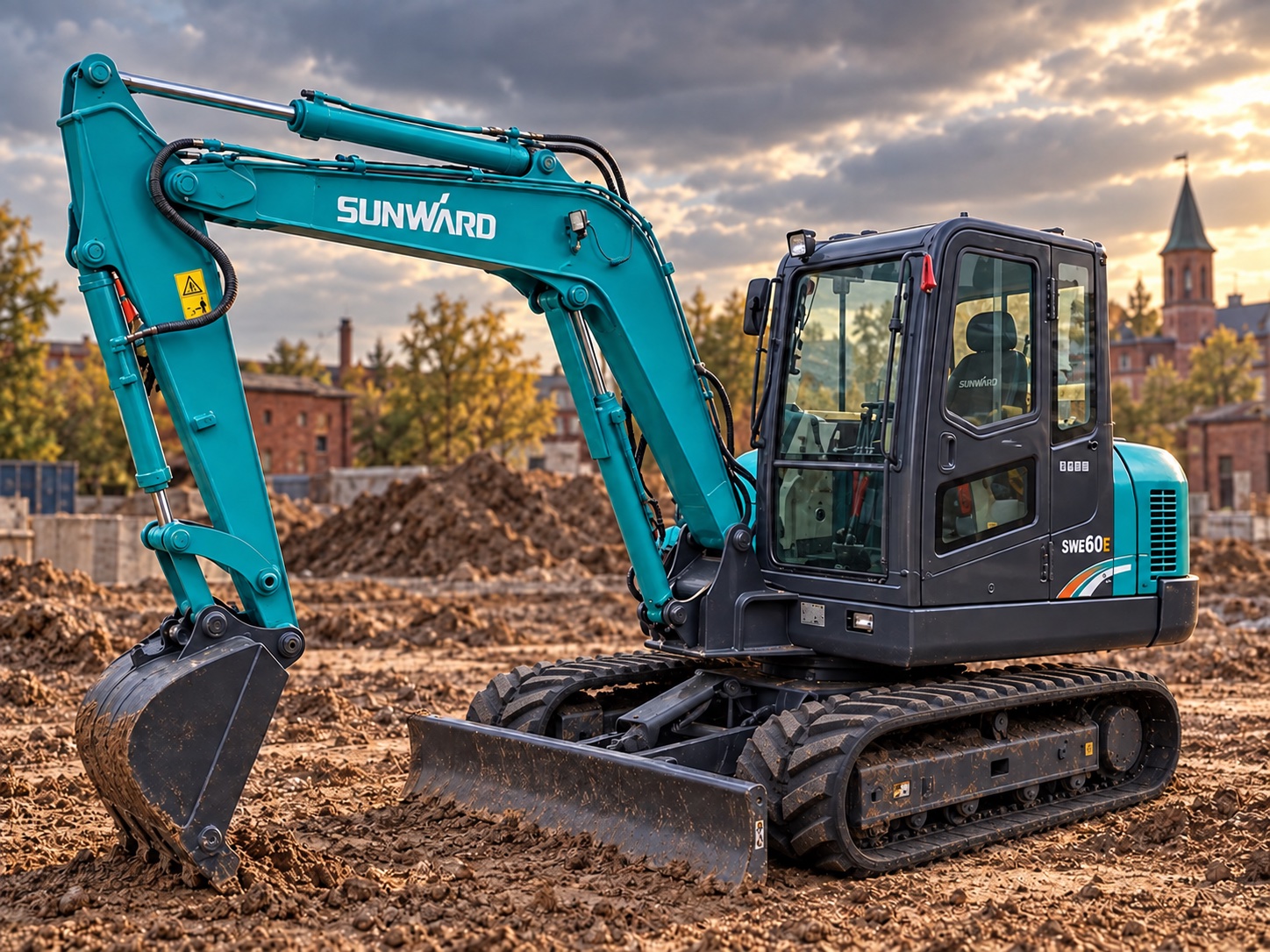 Sunward SWE60E — визуализация модели