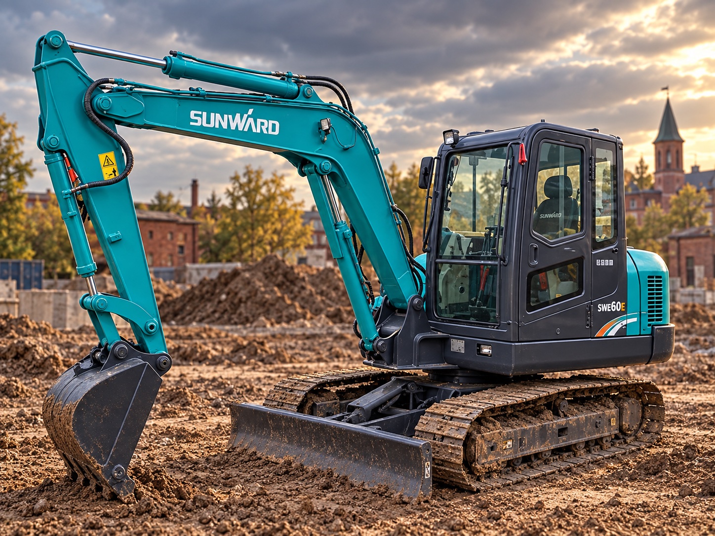 Sunward SWE60E — визуализация модели