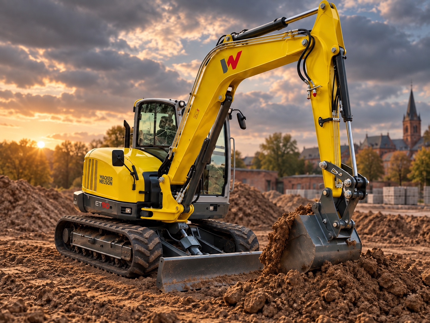 Wacker Neuson ET90 — визуализация модели